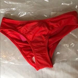 Xhilaration cheeky red bikini bottoms xs